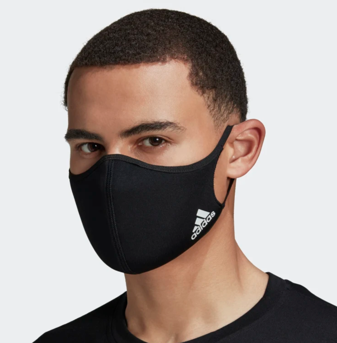 アディダス Adidas マスク フェ イスカバー 3枚セット ブラック パフォーマンス