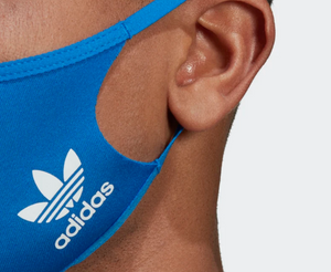 アディダス Adidas マスク フェ イスカバー 3枚セット ブルー