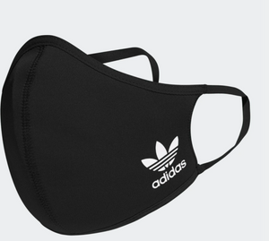 アディダス Adidas マスク フェ イスカバー 3枚セット ブラック トレフォイル
