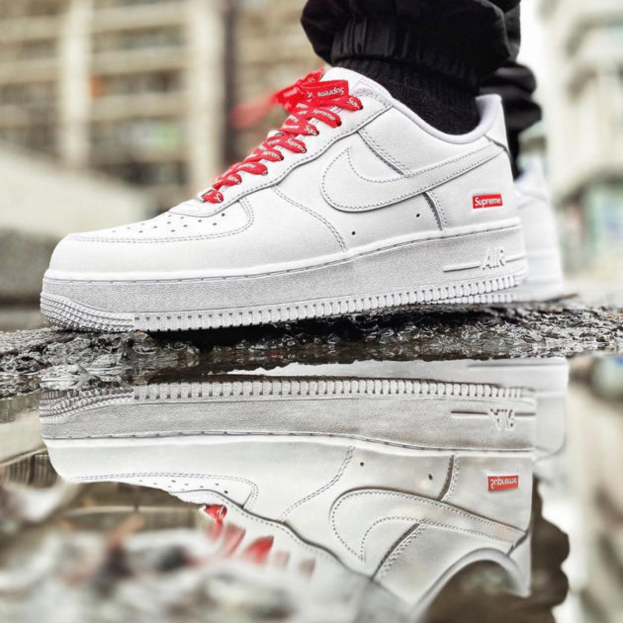 メンズSUPREME / NIKE AIR FORCE 1 LOW White新品 - スニーカー